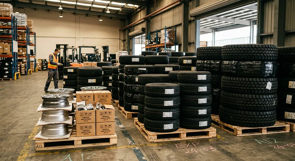 Wholesale tyres from China prepared for mixed container shipment